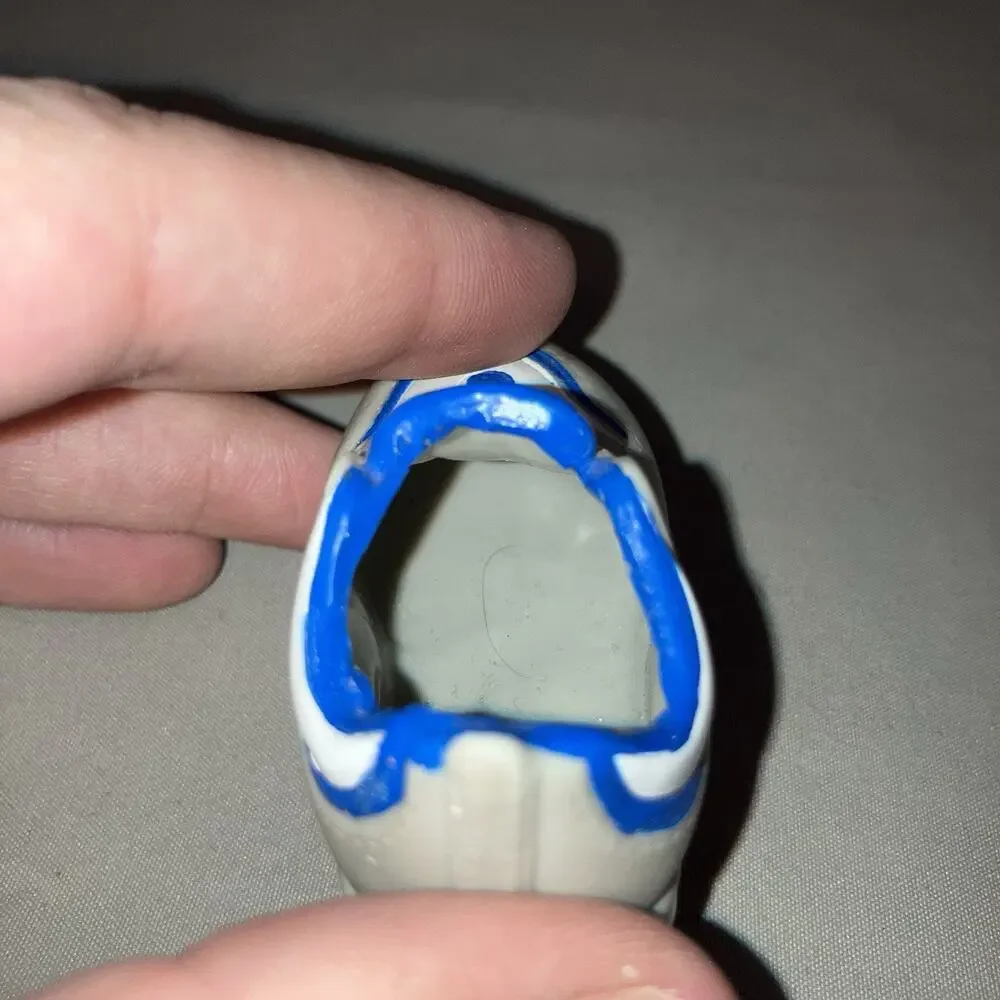 Collectible Miniature Mini DC Shoe Single Only Rare Good Shape Blue White Gray